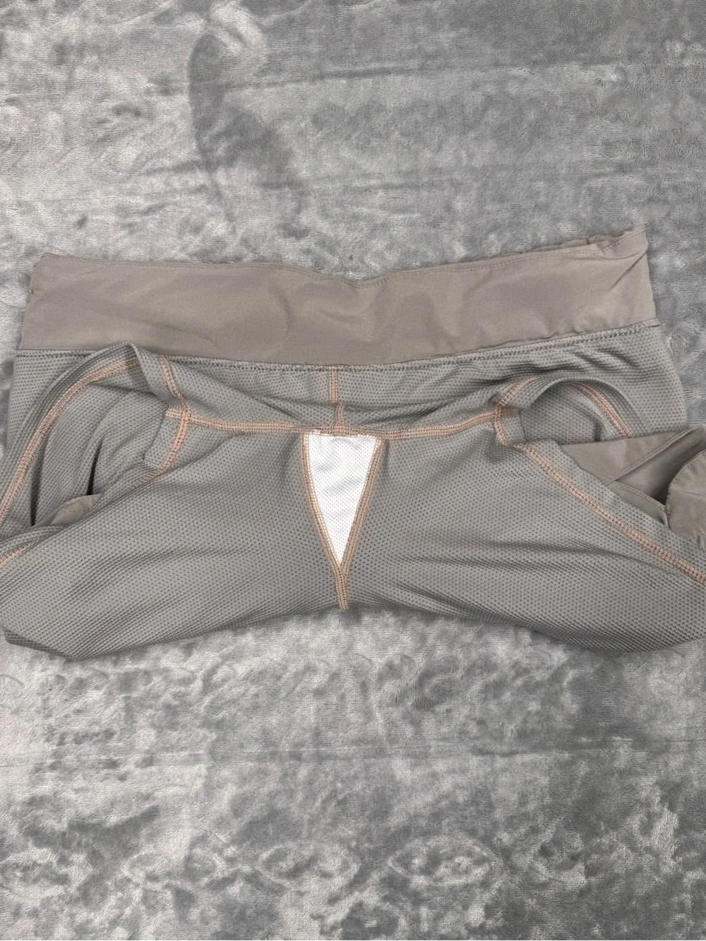 Athleta Light Brown Active Skort with Front Zip‎ Pockets